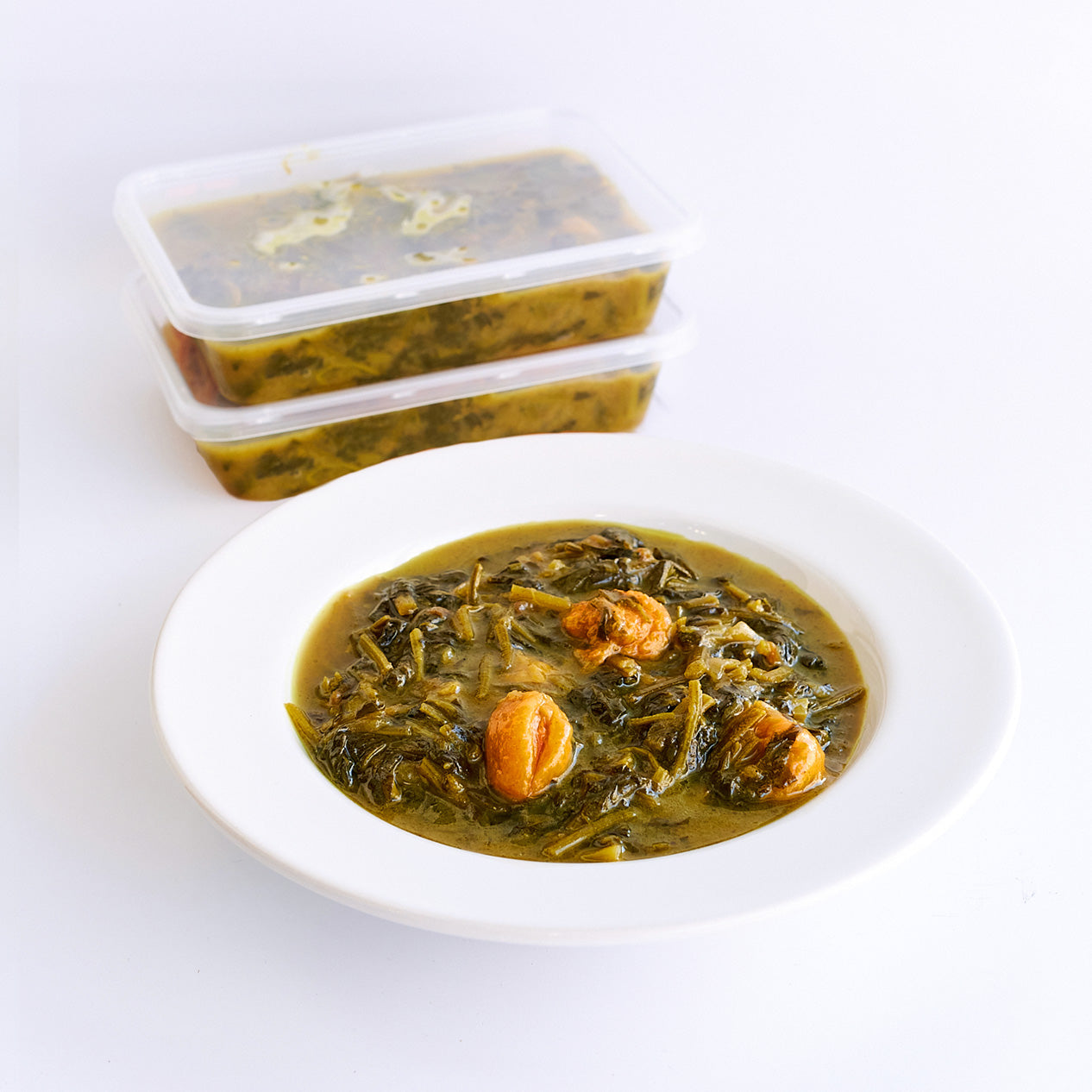 Plum & Spinach Stew (Vegetarian)